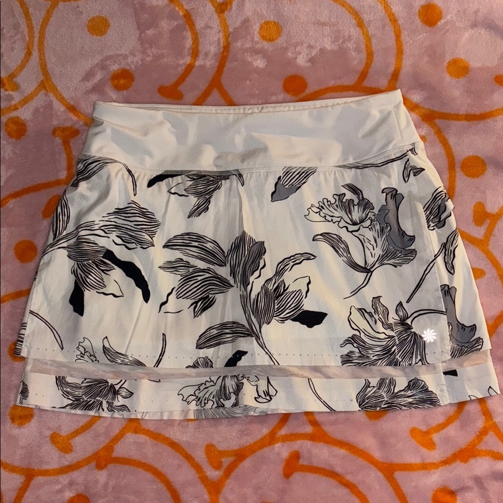 Athleta Floral Print Laser Run Skort